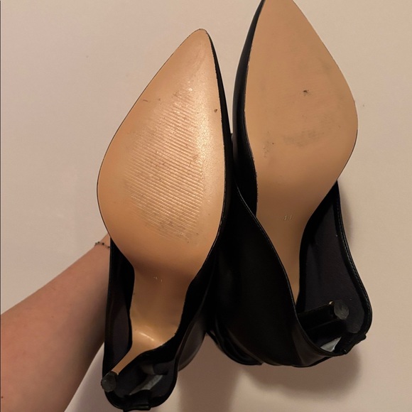 Black Leather Women's Boots - Picture 3 of 4